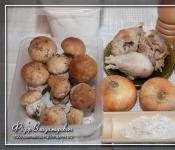 Жульен с белыми грибами Жульен из свежих белых грибов